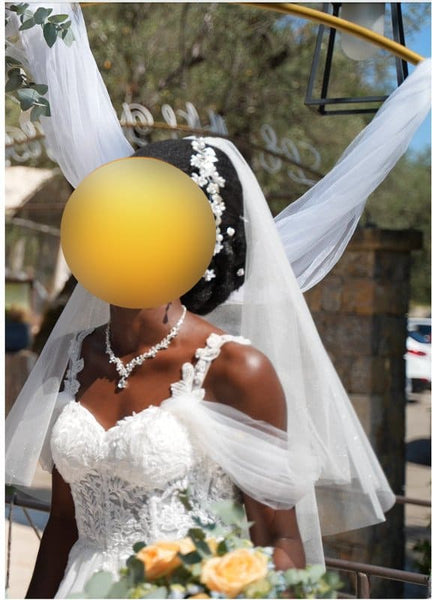 T.L Mariage A-line en tulle et dentelle-38, 36.